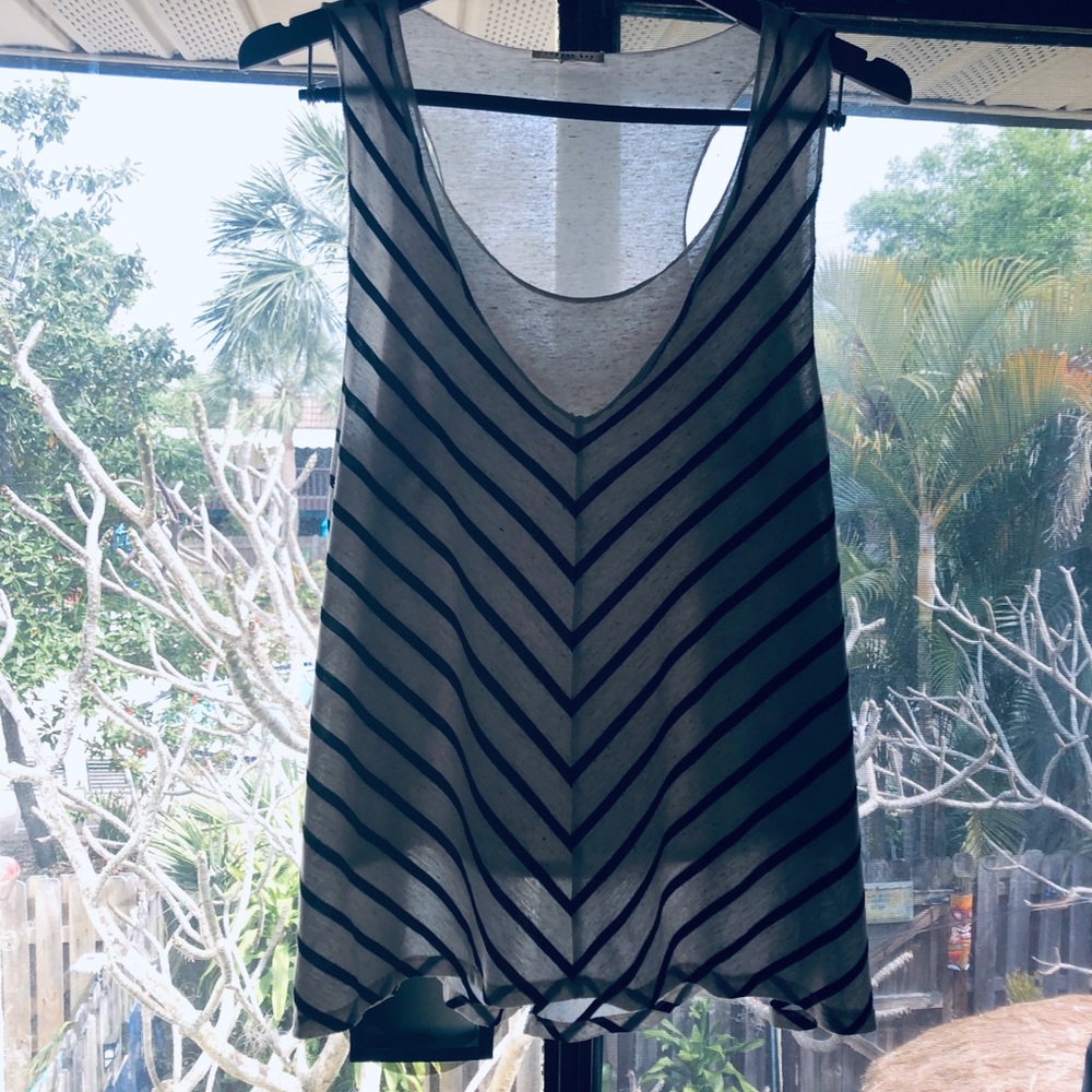 Striped layered XL tank from Dillard’s - Picture 2 of 7